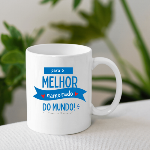 Caneca Dia dos Namorados Azul